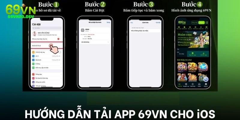 Hướng dẫn cách tải app 69VN cho di động iOS